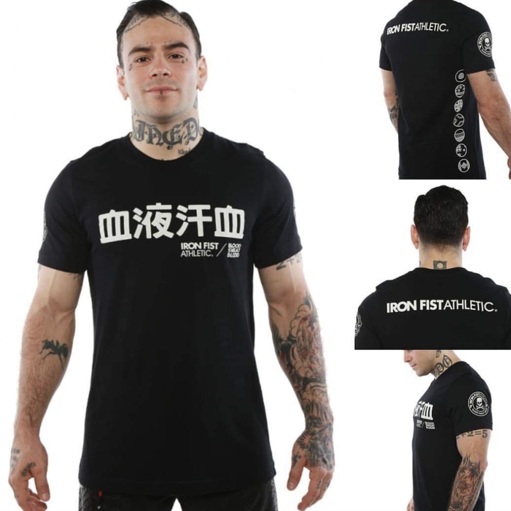 Iron Fist Athletic Black Shinjuku Short Sleeve Graphic Tee Size XS